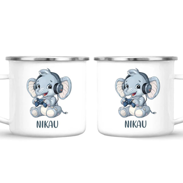 Elephant Elite Player - Personalised Kids Mug