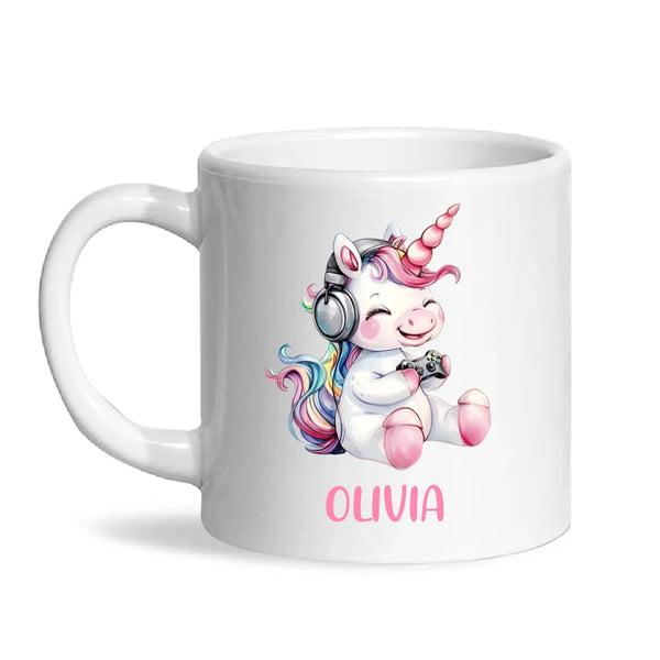 Gamer Unicorn Funzone - Personalised Kids Mug