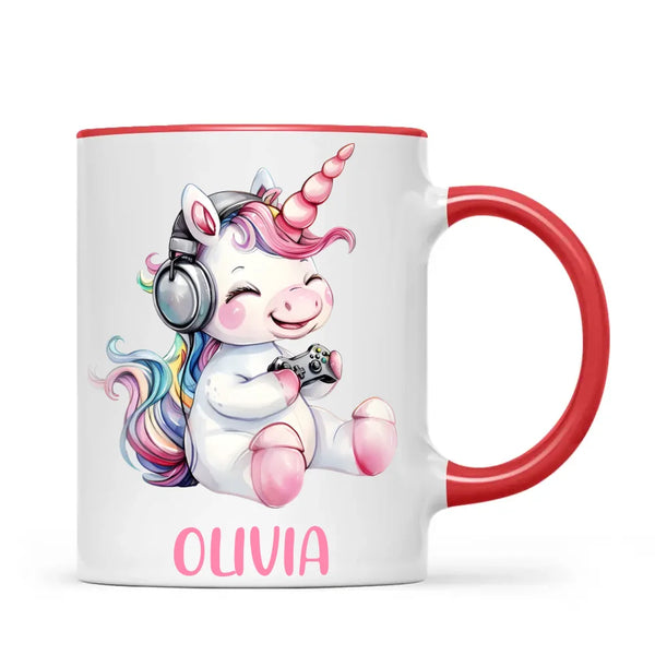 Gamer Unicorn Funzone - Personalised Kids Mug