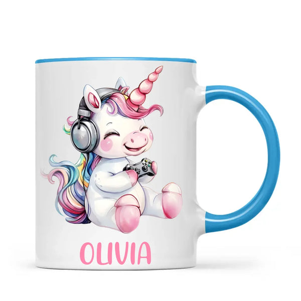 Gamer Unicorn Funzone - Personalised Kids Mug