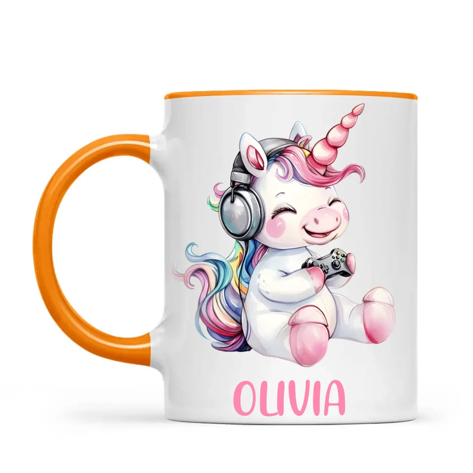 Gamer Unicorn Funzone - Personalised Kids Mug