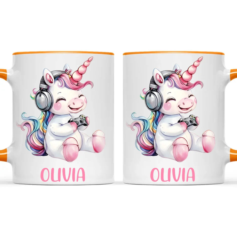 Gamer Unicorn Funzone - Personalised Kids Mug