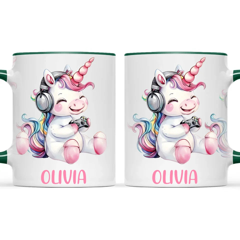 Gamer Unicorn Funzone - Personalised Kids Mug