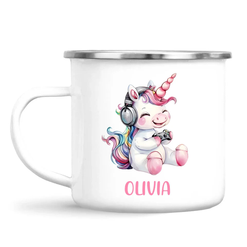 Gamer Unicorn Funzone - Personalised Kids Mug