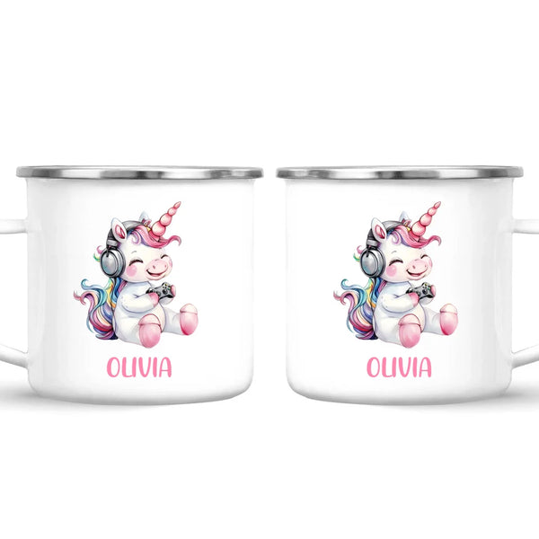 Gamer Unicorn Funzone - Personalised Kids Mug