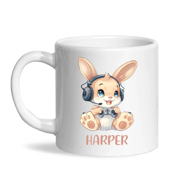 Gamer Bunny Funzone - Personalised Kids Mug