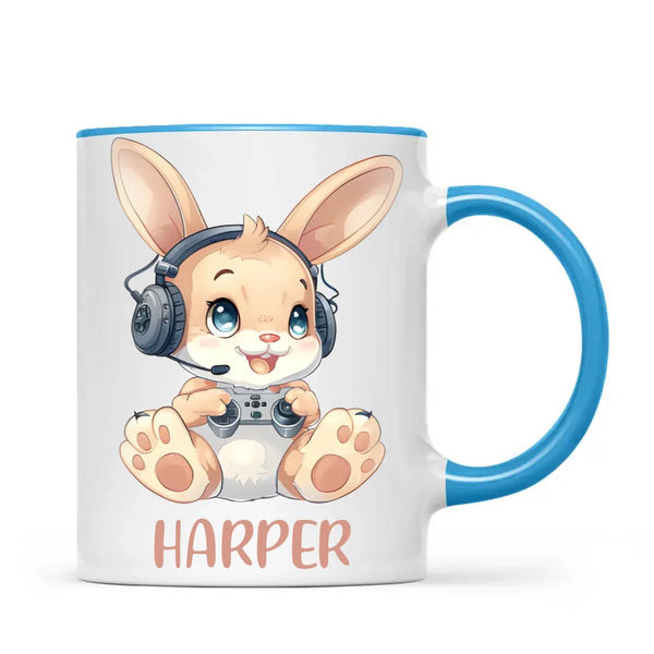 Gamer Bunny Funzone - Personalised Kids Mug