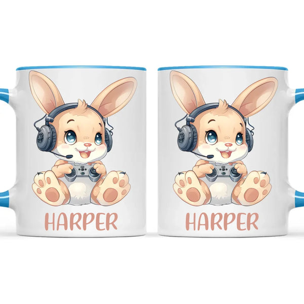 Gamer Bunny Funzone - Personalised Kids Mug