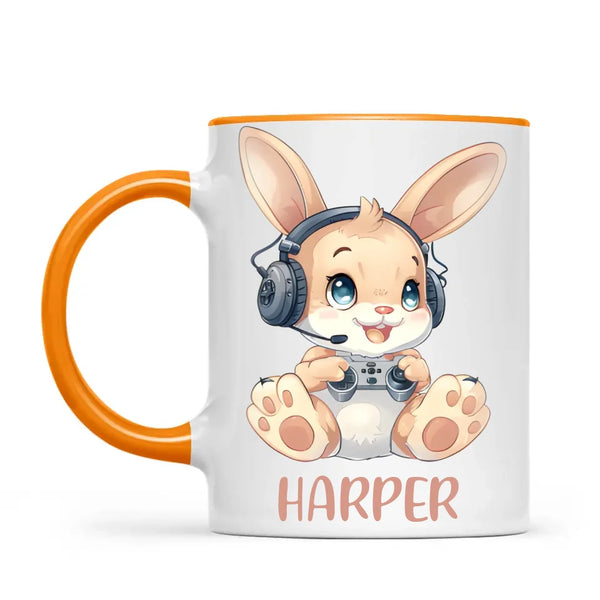 Gamer Bunny Funzone - Personalised Kids Mug