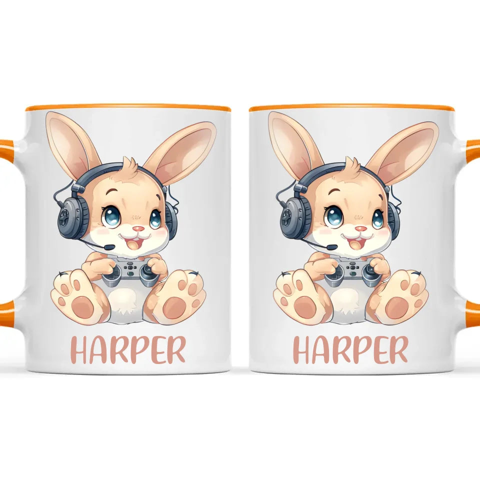 Gamer Bunny Funzone - Personalised Kids Mug