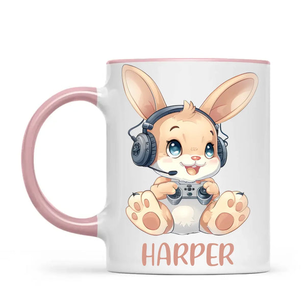 Gamer Bunny Funzone - Personalised Kids Mug