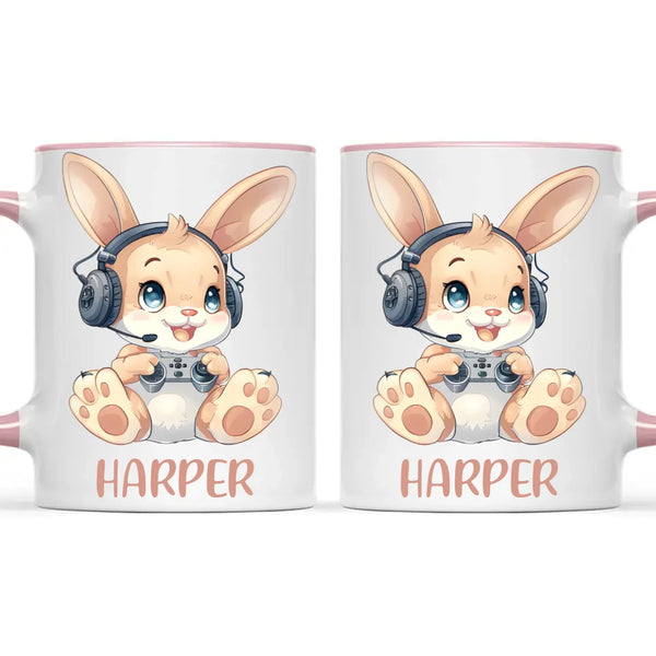 Gamer Bunny Funzone - Personalised Kids Mug