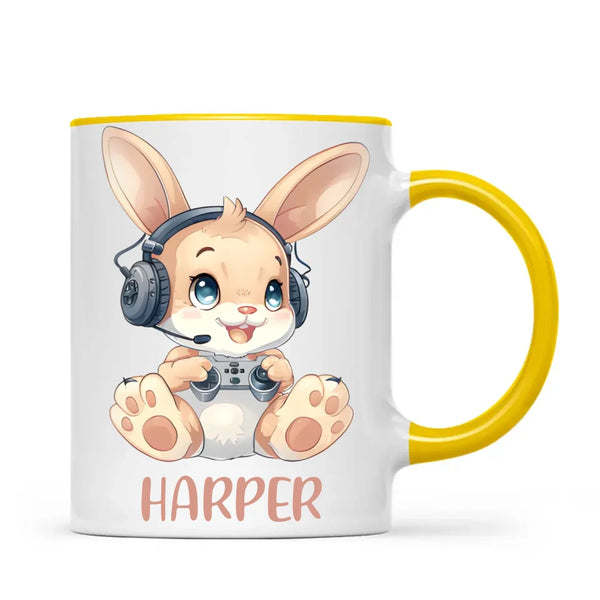 Gamer Bunny Funzone - Personalised Kids Mug