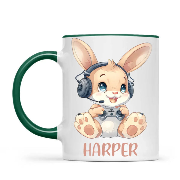 Gamer Bunny Funzone - Personalised Kids Mug