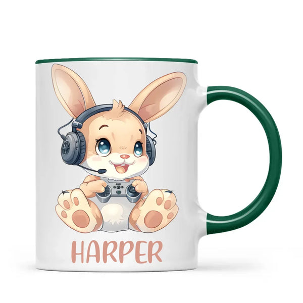 Gamer Bunny Funzone - Personalised Kids Mug