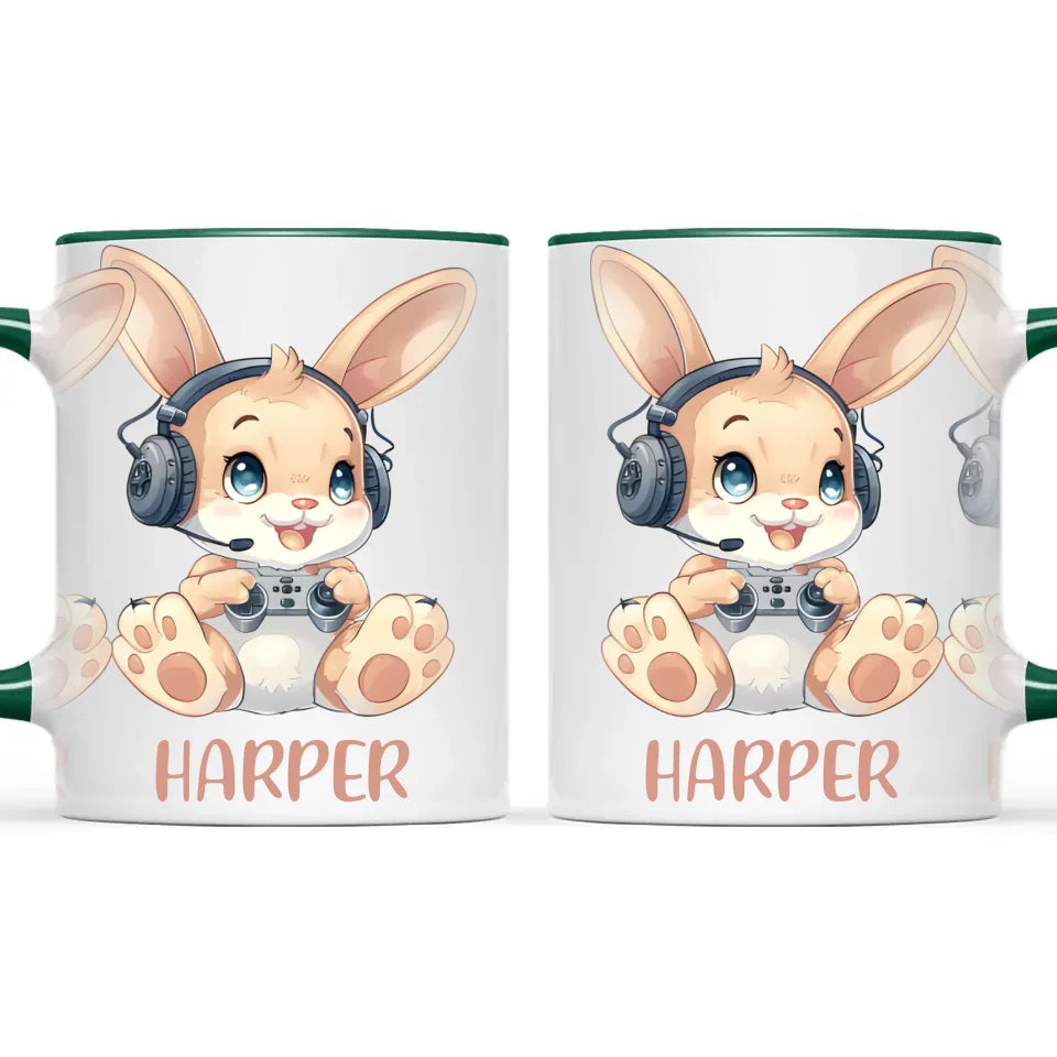 Gamer Bunny Funzone - Personalised Kids Mug