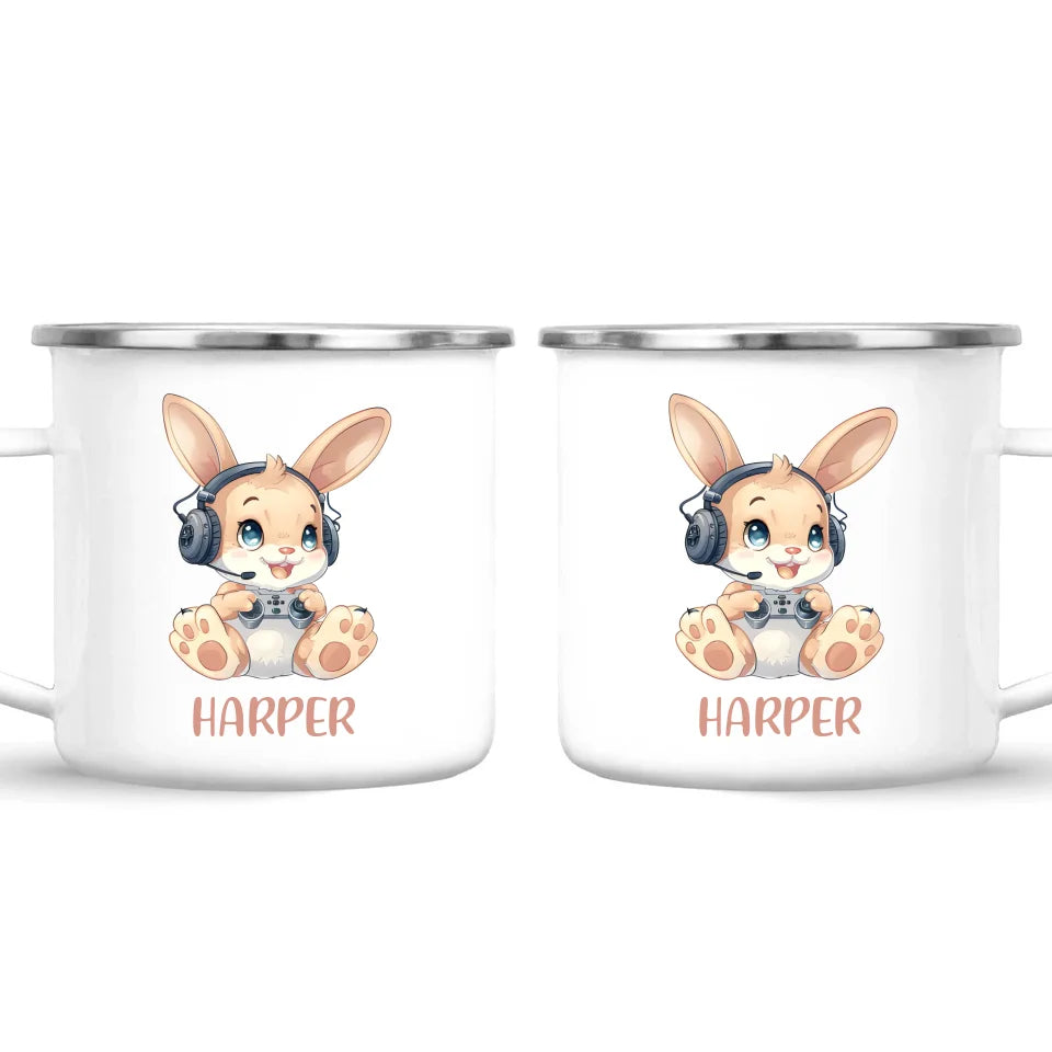 Gamer Bunny Funzone - Personalised Kids Mug