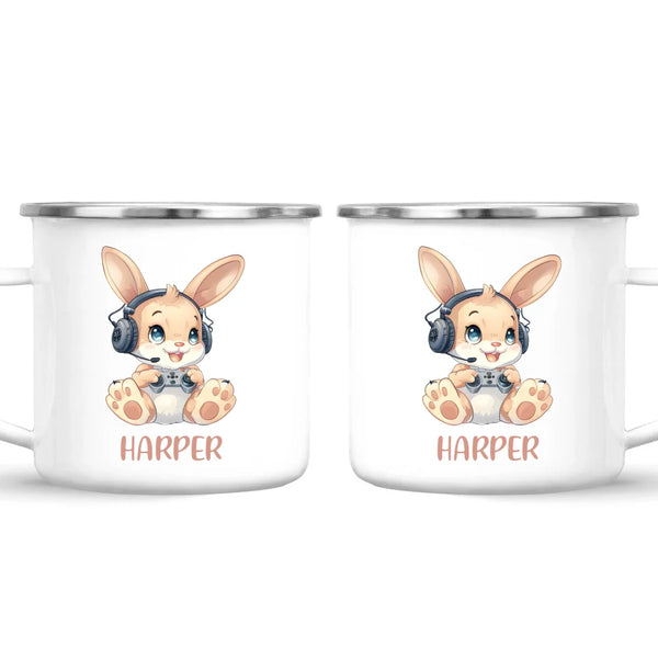 Gamer Bunny Funzone - Personalised Kids Mug