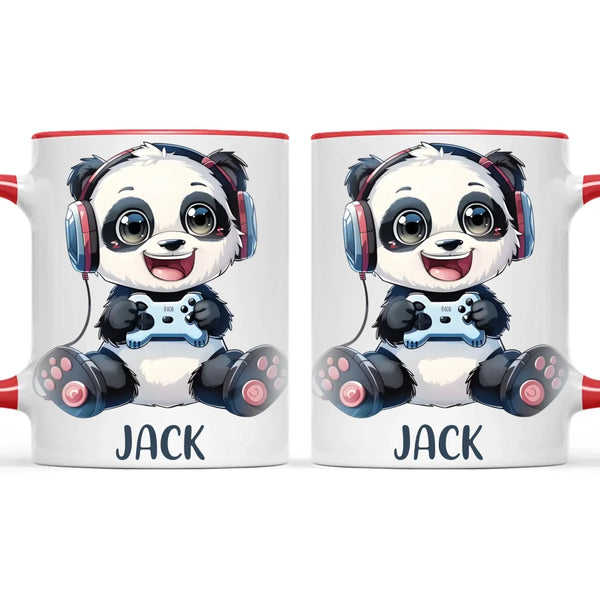 Panda Gamer Adventure - Personalised Kids Mug