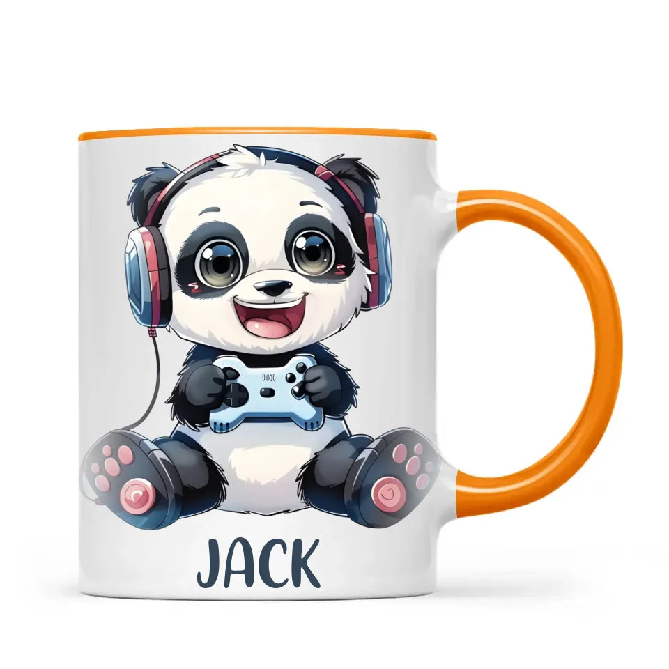 Panda Gamer Adventure - Personalised Kids Mug