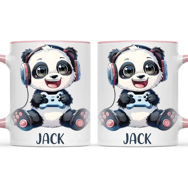 Panda Gamer Adventure - Personalised Kids Mug