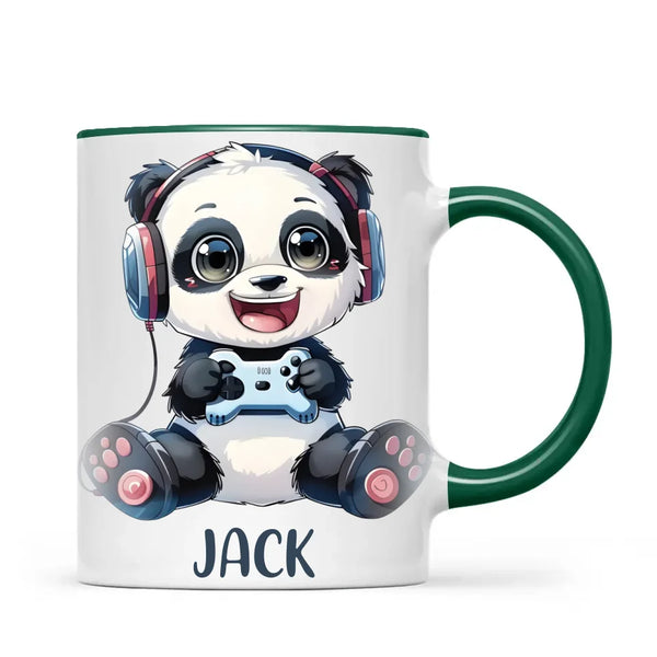 Panda Gamer Adventure - Personalised Kids Mug