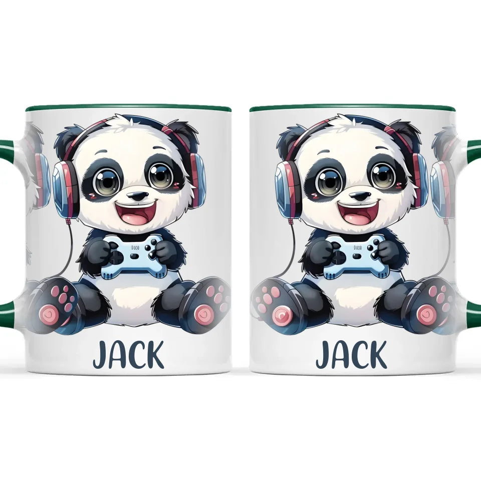 Panda Gamer Adventure - Personalised Kids Mug