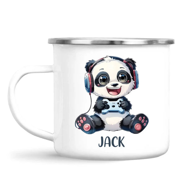 Panda Gamer Adventure - Personalised Kids Mug