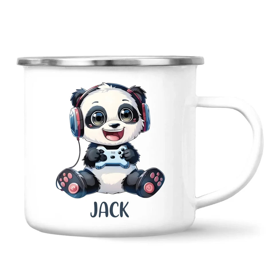 Panda Gamer Adventure - Personalised Kids Mug