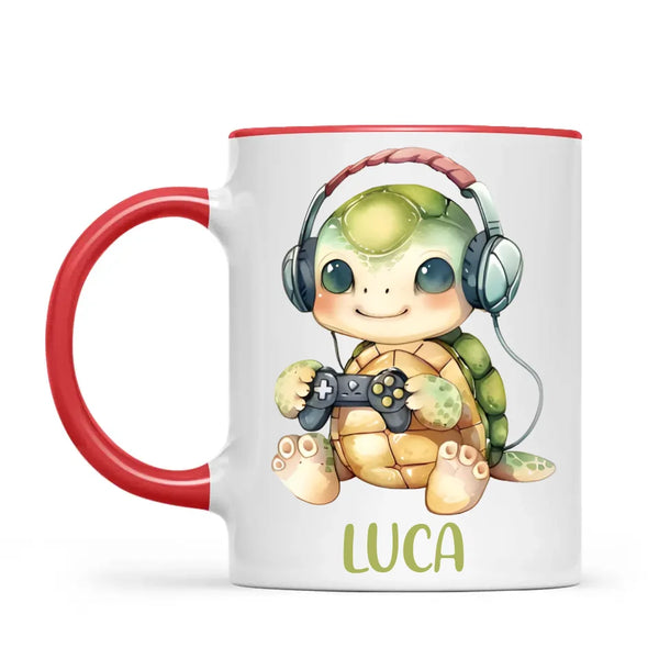 TurtleTrek Gamer - Personalised Kids Mug