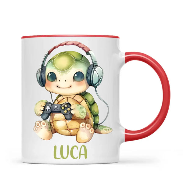 TurtleTrek Gamer - Personalised Kids Mug