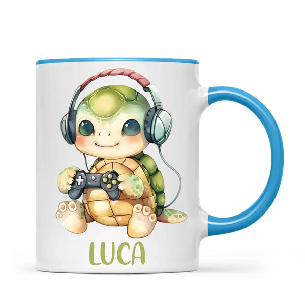 TurtleTrek Gamer - Personalised Kids Mug