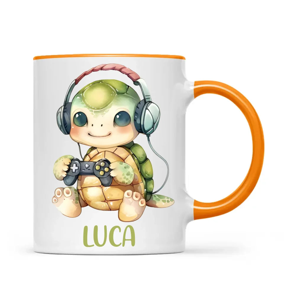 TurtleTrek Gamer - Personalised Kids Mug