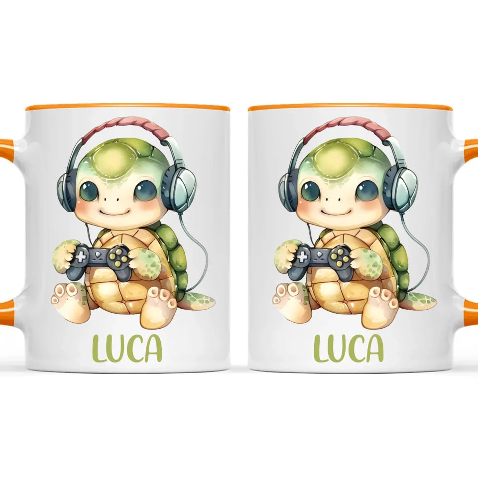 TurtleTrek Gamer - Personalised Kids Mug