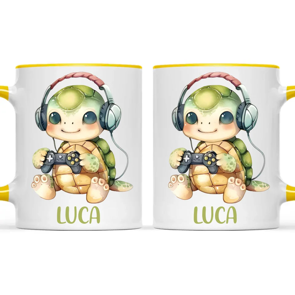 TurtleTrek Gamer - Personalised Kids Mug