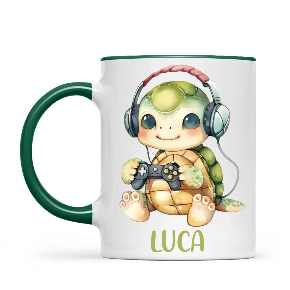 TurtleTrek Gamer - Personalised Kids Mug