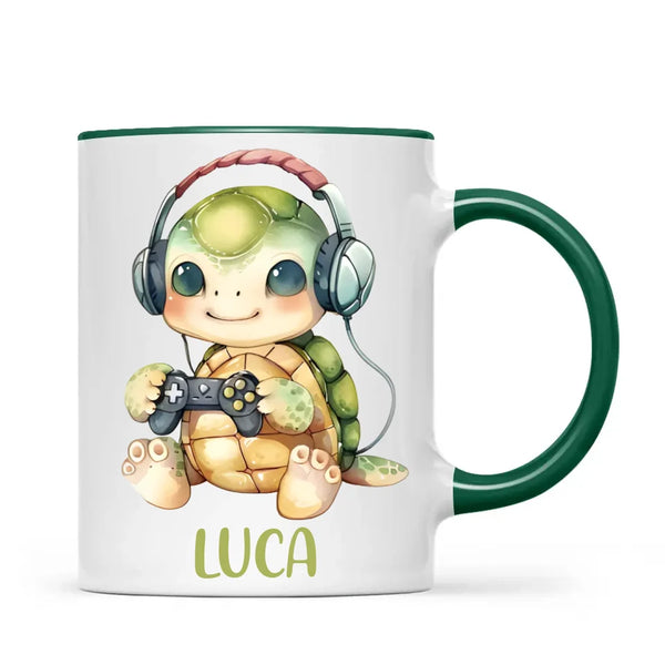 TurtleTrek Gamer - Personalised Kids Mug