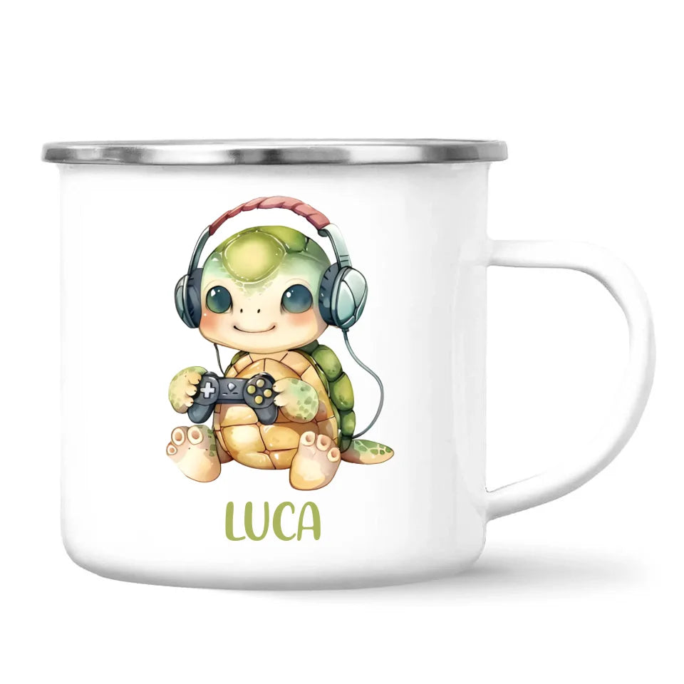 TurtleTrek Gamer - Personalised Kids Mug