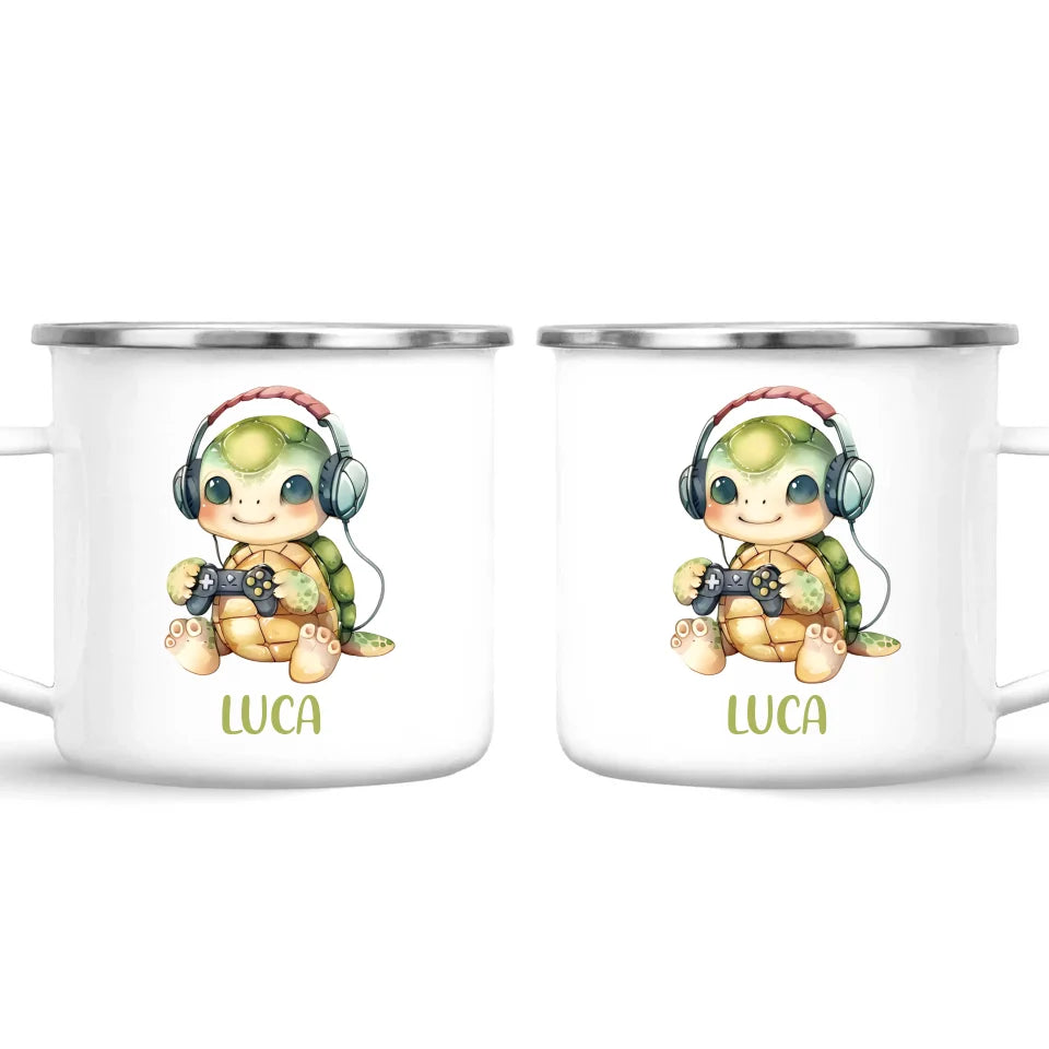 TurtleTrek Gamer - Personalised Kids Mug