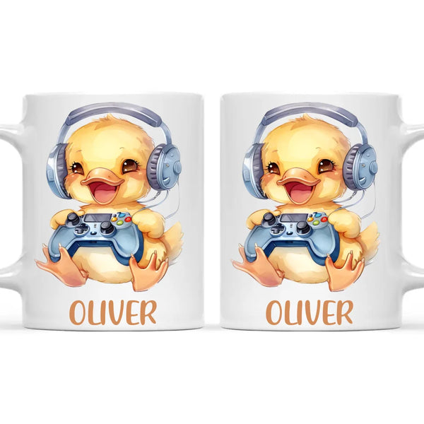 Duckling Dynamo Gamer - Personalised Kids Mug