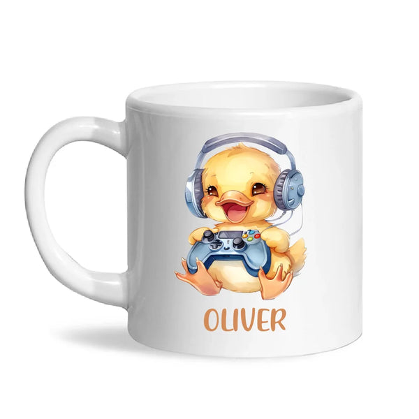 Duckling Dynamo Gamer - Personalised Kids Mug