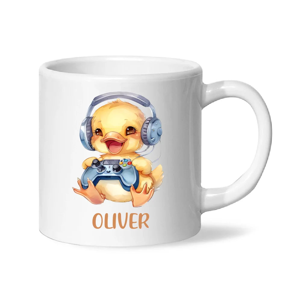 Duckling Dynamo Gamer - Personalised Kids Mug