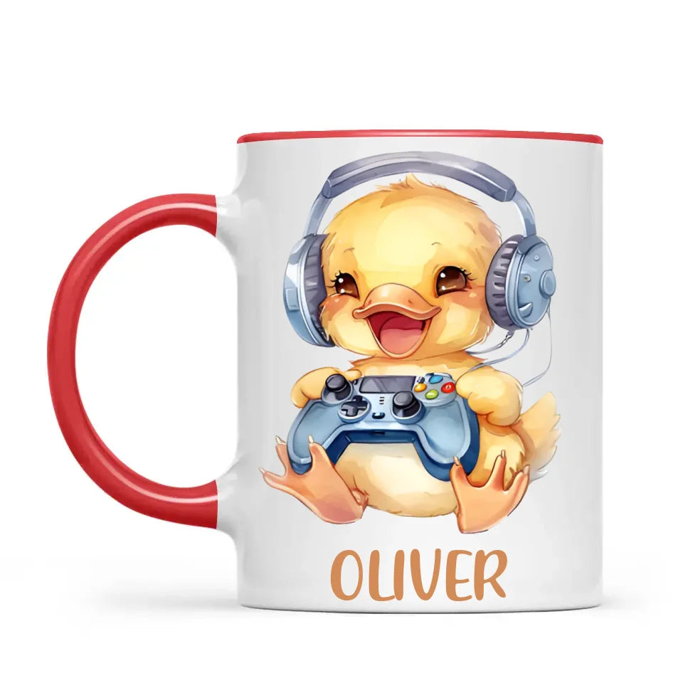 Duckling Dynamo Gamer - Personalised Kids Mug