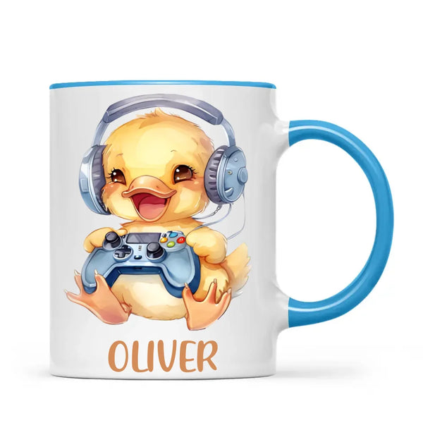 Duckling Dynamo Gamer - Personalised Kids Mug