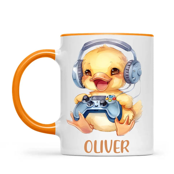 Duckling Dynamo Gamer - Personalised Kids Mug