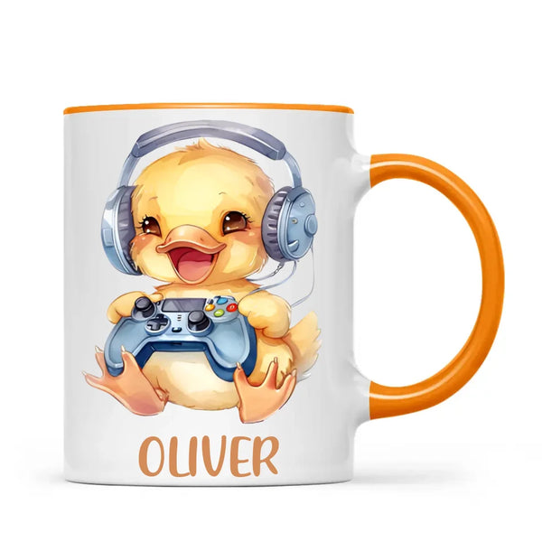 Duckling Dynamo Gamer - Personalised Kids Mug