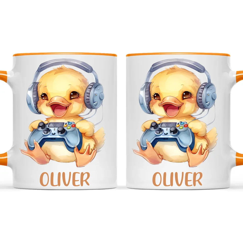 Duckling Dynamo Gamer - Personalised Kids Mug