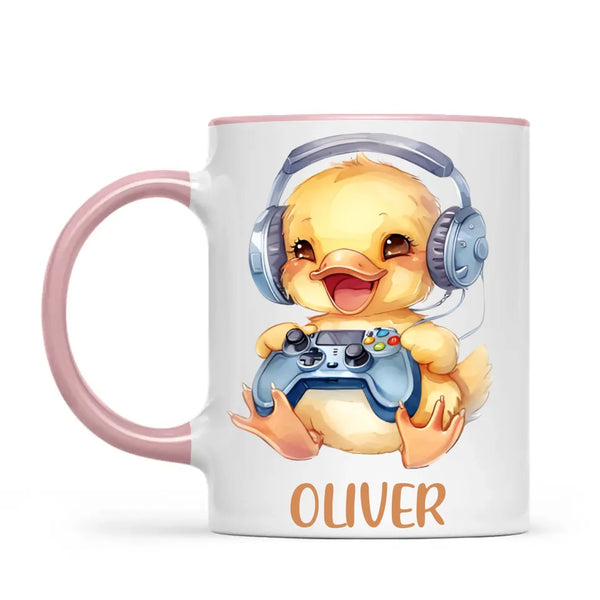 Duckling Dynamo Gamer - Personalised Kids Mug