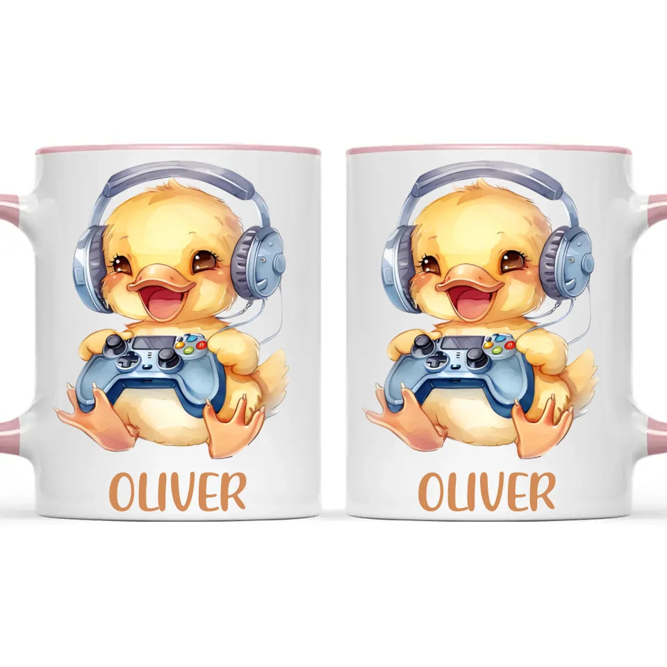 Duckling Dynamo Gamer - Personalised Kids Mug