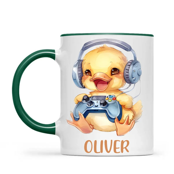 Duckling Dynamo Gamer - Personalised Kids Mug